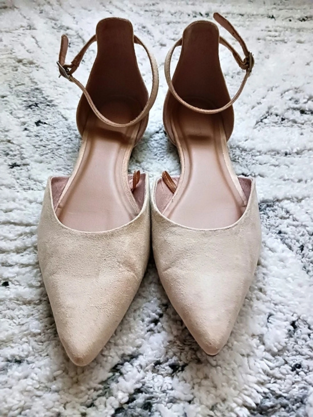 Old Navy Pointed-Toe Ankle Strap Ballet Flats